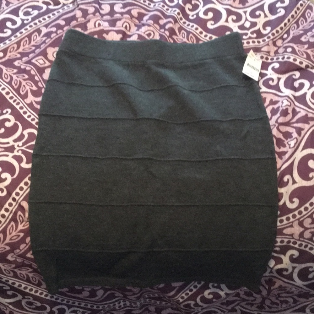 Grey Sweater Skirt M